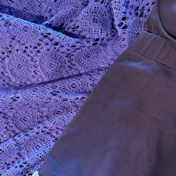 Lilly Pulitzer Topanga Dress Iris Blue Breakers Crochet Lace XL NWOT - Picture 9 of 14